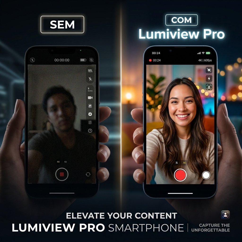Comparação: Sem vs Com Lumiview Pro